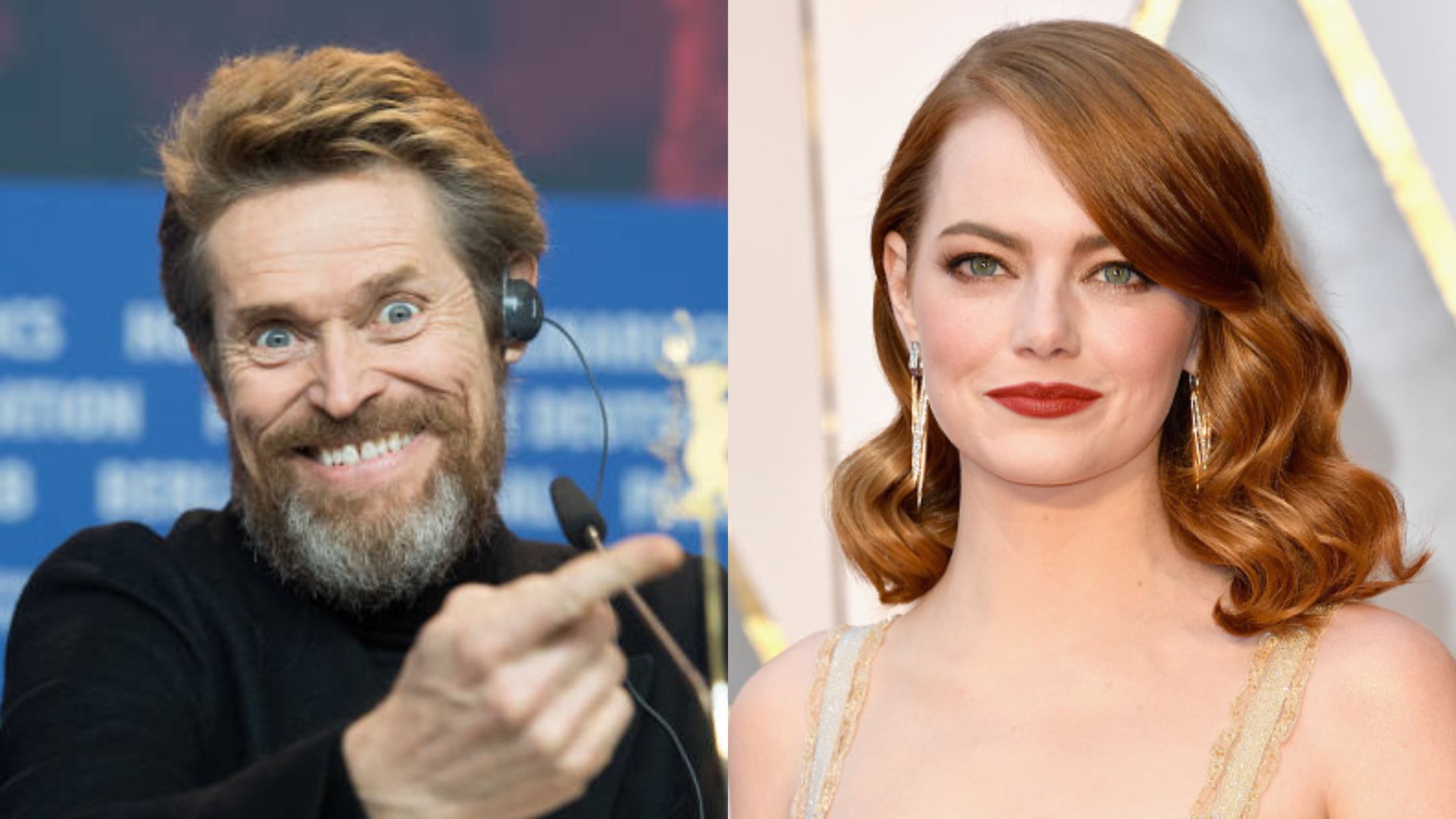 Willem Dafoe pediu para Emma Stone estapeá-lo 20 vezes durante filmagens; entenda